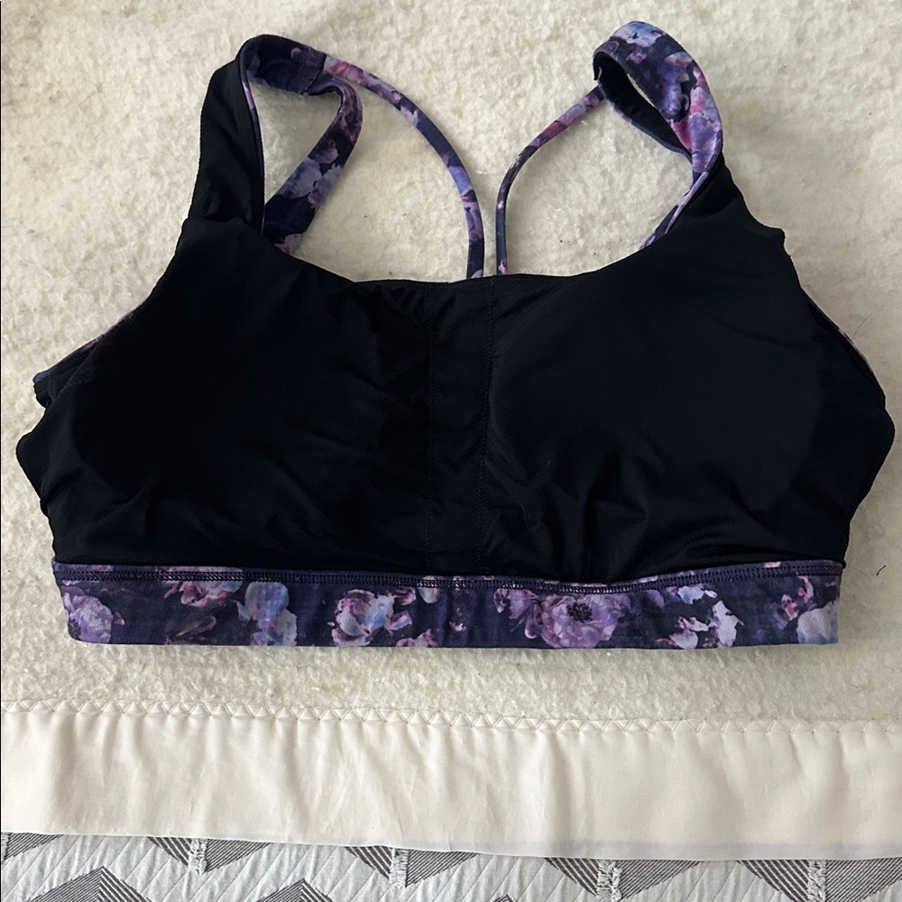 Athleta Exhale Printed Sports Bra D-DD - Picture 3 of 4